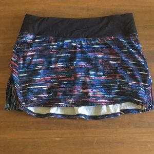 lululemon 'play off the pleats' skirt